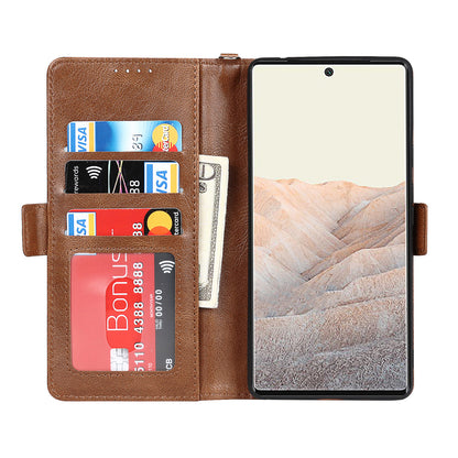 Flip Phone Case RFID Blocking Magnetic Closure Wallet Phone Cover Shell for Google Pixel 6