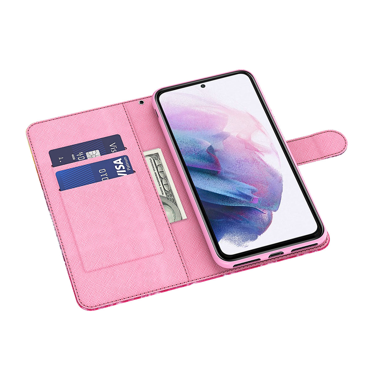 Stand Feature 3D Creative Pattern PU Leather Magnetic Flip Wallet Case with Strap for Google Pixel 6