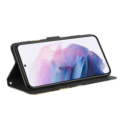 Stand Feature 3D Creative Pattern PU Leather Magnetic Flip Wallet Case with Strap for Google Pixel 6