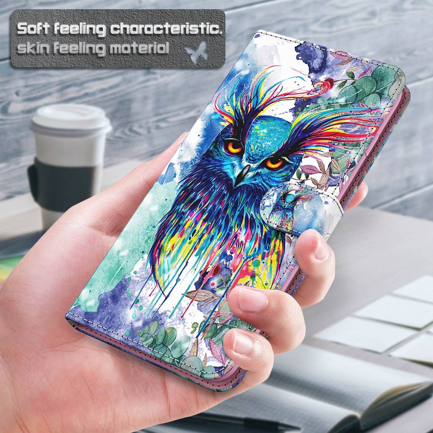 Stand Feature 3D Creative Pattern PU Leather Magnetic Flip Wallet Case with Strap for Google Pixel 6