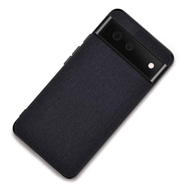 Cloth Coated TPU + PC Hybrid Phone Cover Anti-sweat Anti-fingerprint Case for Google Pixel 6 Pro