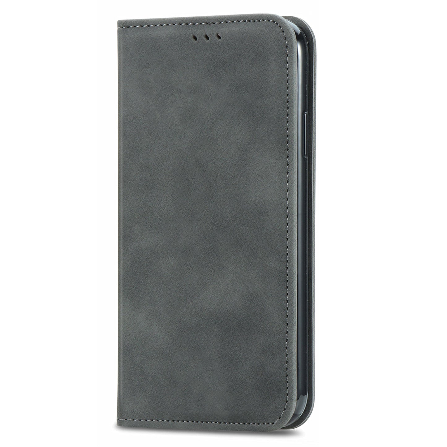 Vintage Texture Skin-touch PU Leather Stand Flip Magnetic Absorption Phone Case with Card Slots for Google Pixel 6 Pro