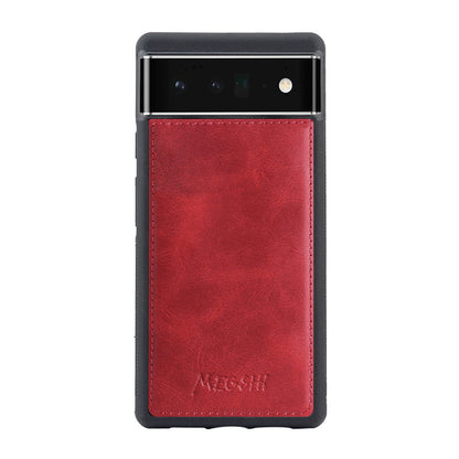 MEGSHI 020 Series Wallet Magnetic Detachable Design Shockproof PU Leather TPU Phone Cover Shoulder Bag for Google Pixel 6