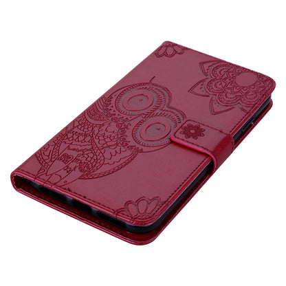 For Google Pixel 6 Shockproof PU Leather+TPU Flip Phone Case Stylish Imprinted Owl Flower Pattern Wallet Shell