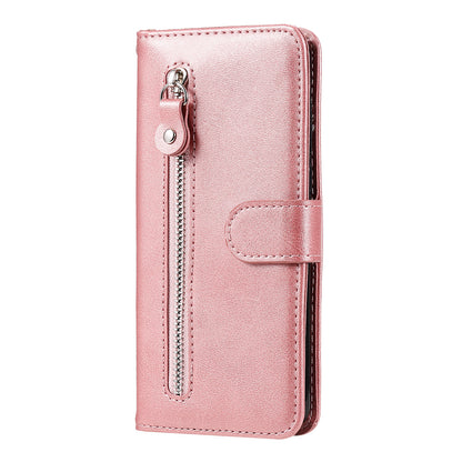 PU Leather Zippered Pocket Phone Case Coin Wallet Stand Folding Case for Google Pixel 6 Pro