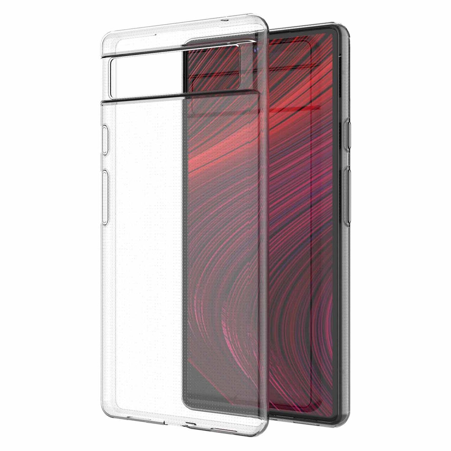 For Google Pixel 6a Transparent Ultra-slim Soft TPU Well-protected Phone Case Cover