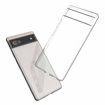 For Google Pixel 6a Transparent Ultra-slim Soft TPU Well-protected Phone Case Cover