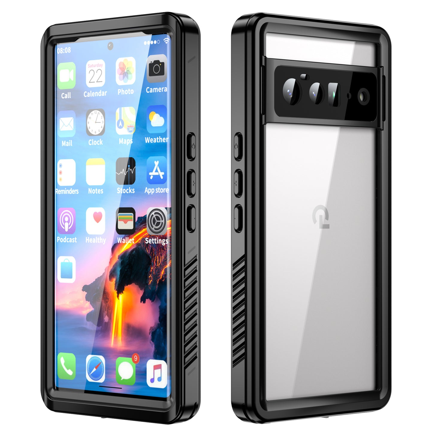 FS Series IP68 Waterproof Case for Google Pixel 6 Pro Shockproof Dust-proof Phone Cover with Screen Protector Full Body Protective Case