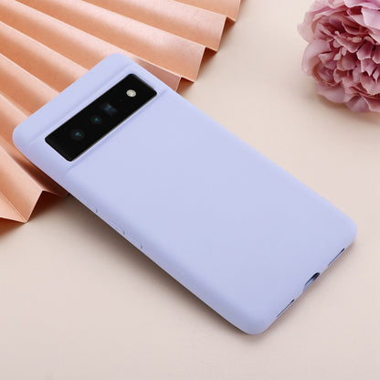 For Google Pixel 7 Pro Liquid Silicone Case Soft Microfiber Lining Shockproof Drop Protection Cover with Strap