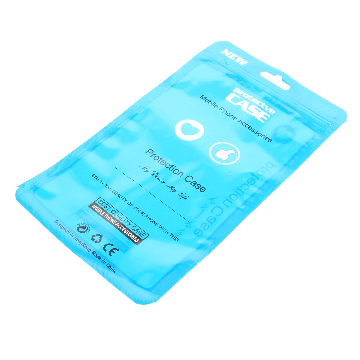 100Pcs/Lot Zip Lock Plastic Retail Packaging Bag for iPhone X/8/8 Plus Cases, Inner Size: 17 x 10.5cm