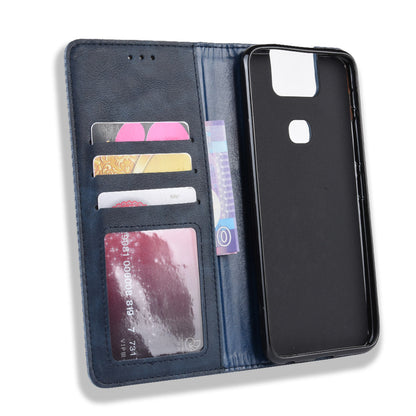 Vintage Style PU Leather Wallet Phone Cover for Asus Zenfone 6 ZS630KL/Zenfone 6z/Zenfone 6 2019