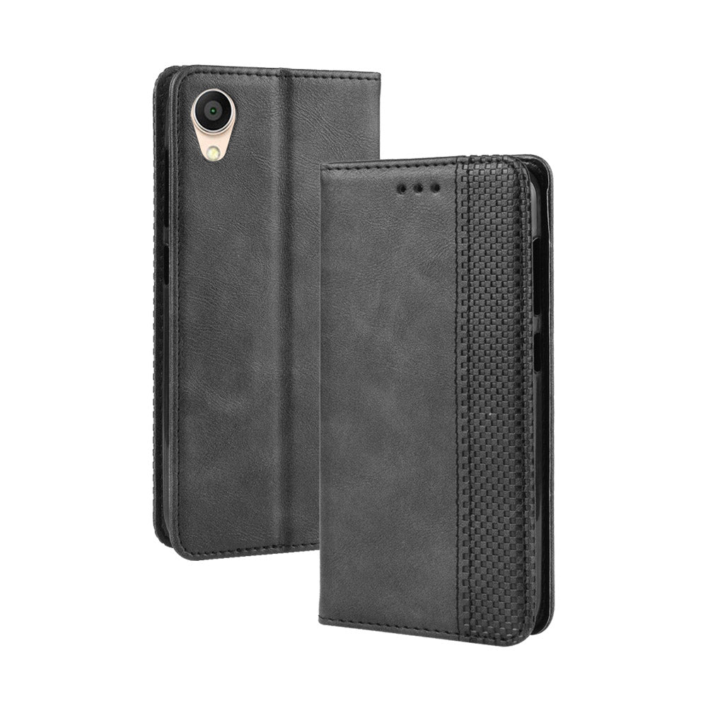 Vintage Style Leather Wallet Case for Asus ZenFone Live (L2)