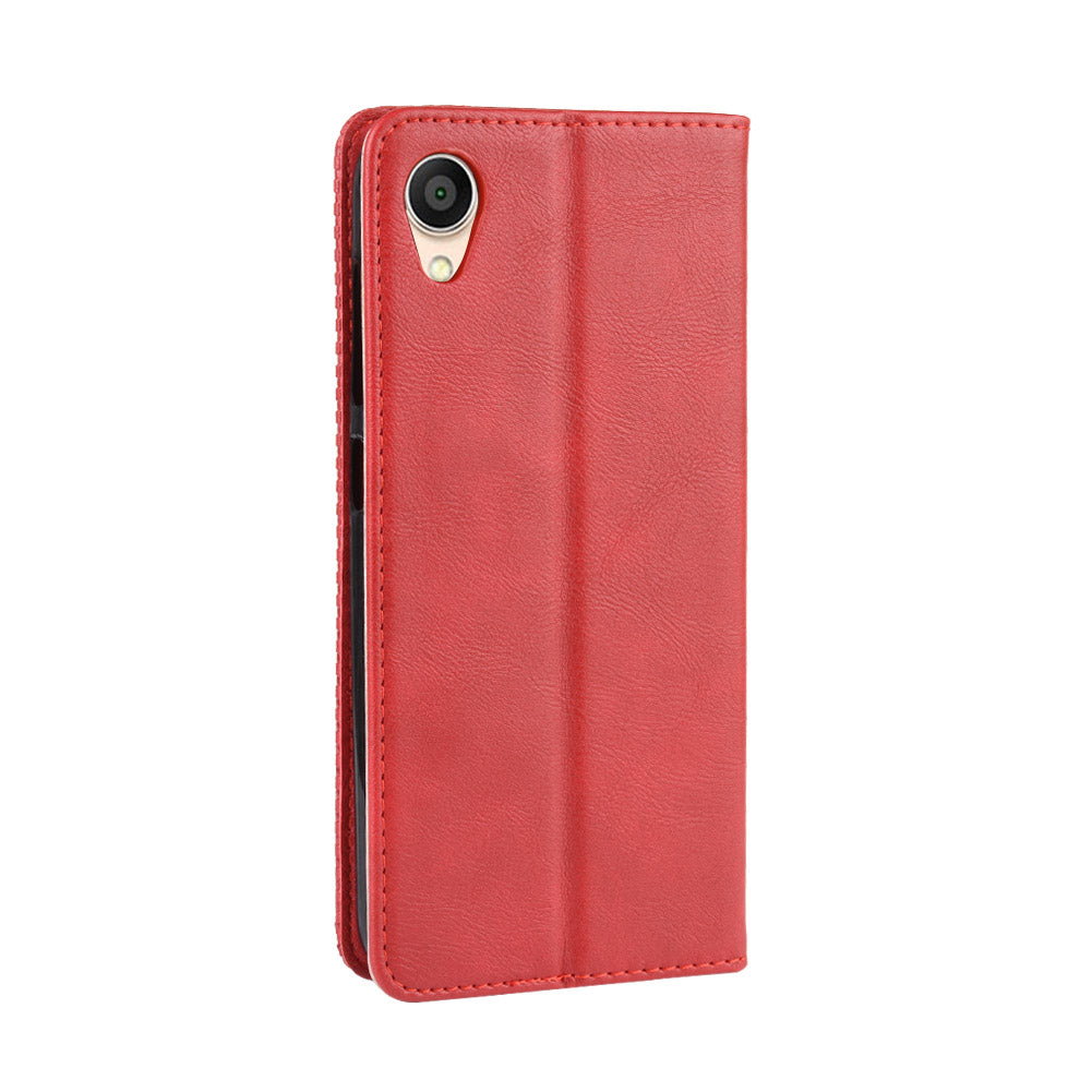 Vintage Style Leather Wallet Case for Asus ZenFone Live (L2)