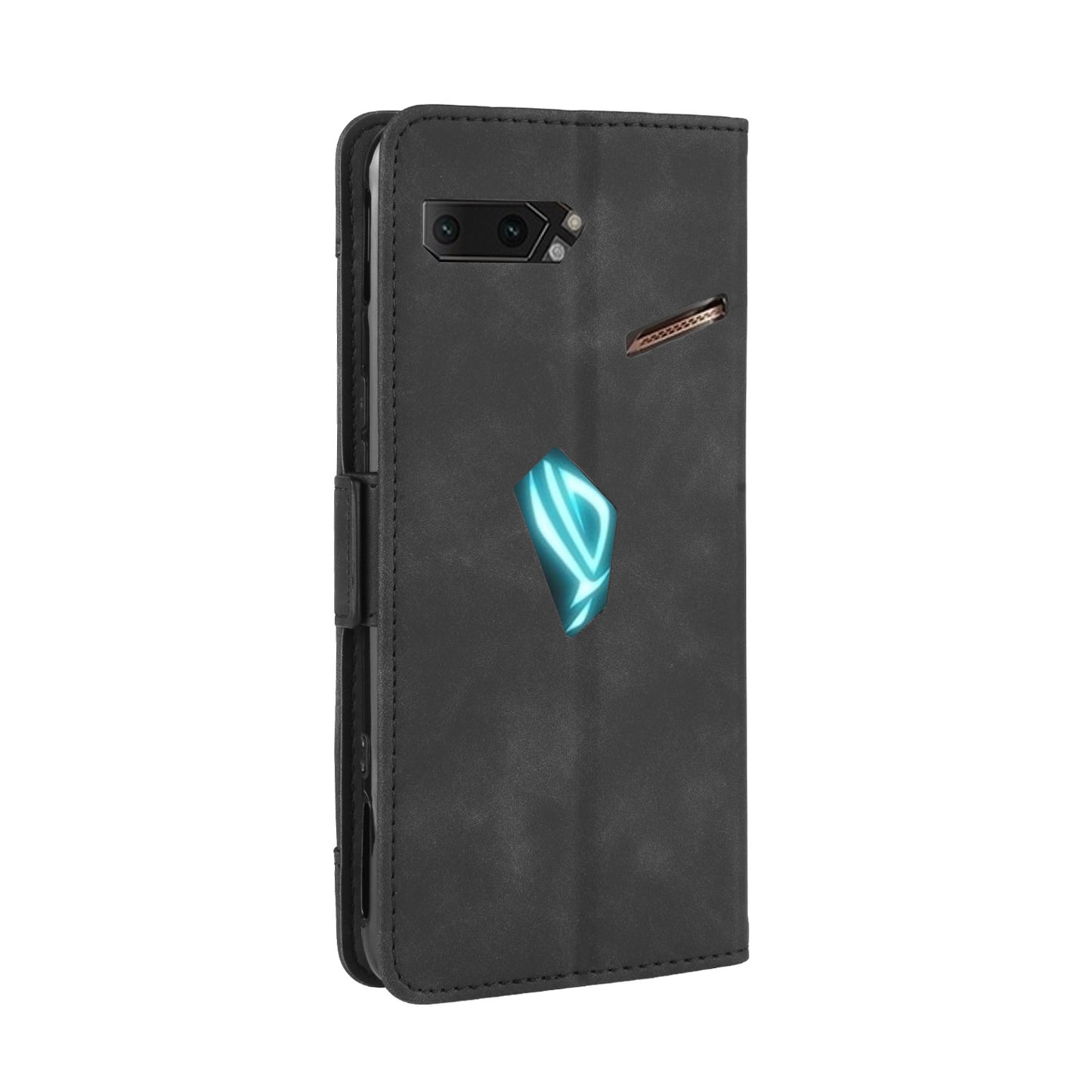 PU Leather Phone Case Covering with Card Slots for Asus ROG Phone II ZS660KL