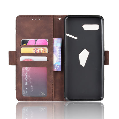 PU Leather Phone Case Covering with Card Slots for Asus ROG Phone II ZS660KL