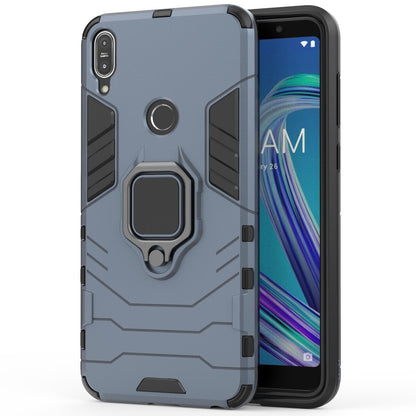 Cool Armor Guard Ring Holder Kickstand PC TPU Hybrid Cell Phone Case for Asus ZenFone Max Pro (M1) ZB602KL