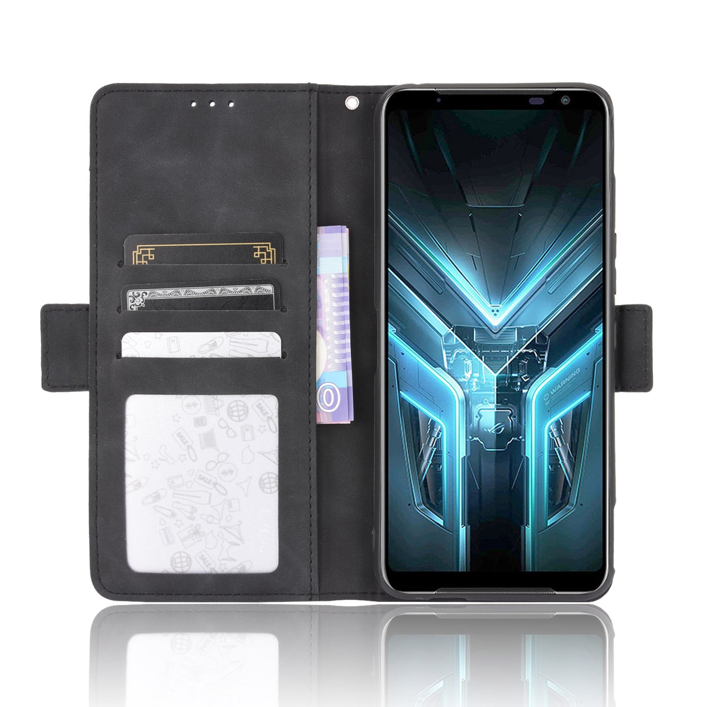 Wallet Stand Flip Leather Protective Case for Asus ROG Phone 3/ZS661KS/ROG Phone 3 Strix