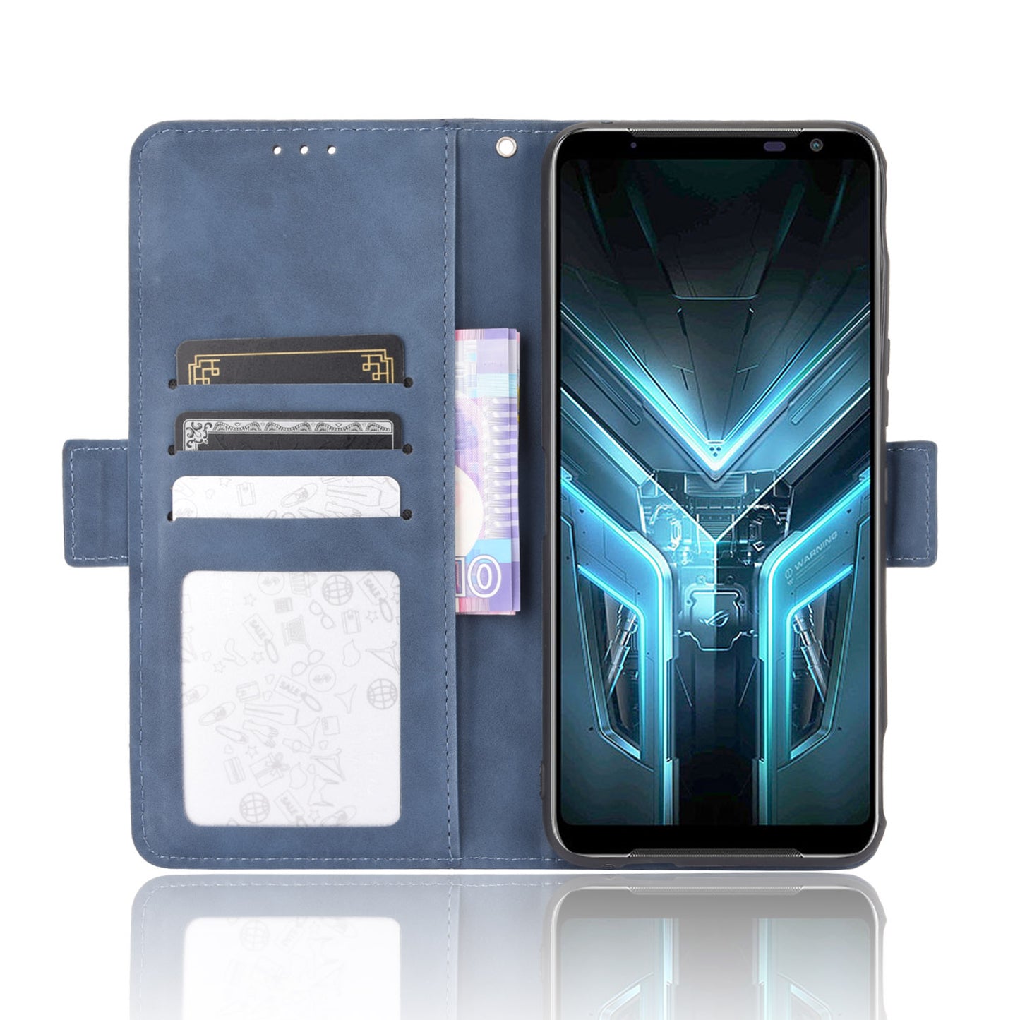 Wallet Stand Flip Leather Protective Case for Asus ROG Phone 3/ZS661KS/ROG Phone 3 Strix