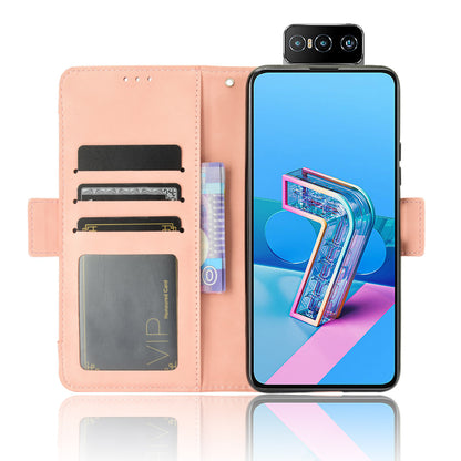 Multi-slot Leather Case Wallet Stand Shell Protector for Asus Zenfone 7 ZS670KS/Zenfone 7 Pro ZS671KS