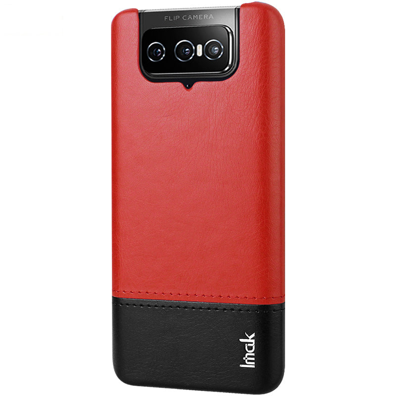 IMAK Ruiyi Series PU Leather Coated PC Shell with Screen Protector for Asus Zenfone 7 ZS670KS/7 Pro ZS671KS