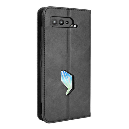 Magnetic Closure Vintage Style Phone Case Wallet Stand Leather Cover for Asus ROG Phone 5