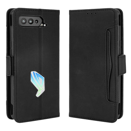 Leather Wallet Protective Case with Multiple Card Slots for Asus ROG Phone 5