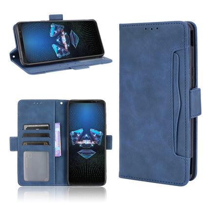 Leather Wallet Protective Case with Multiple Card Slots for Asus ROG Phone 5