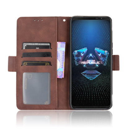 Leather Wallet Protective Case with Multiple Card Slots for Asus ROG Phone 5