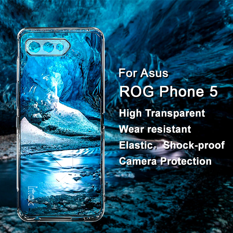 IMAK UX-5 Series Transparent Flexible Full Protection Dedicated TPU Case for Asus ROG Phone 5