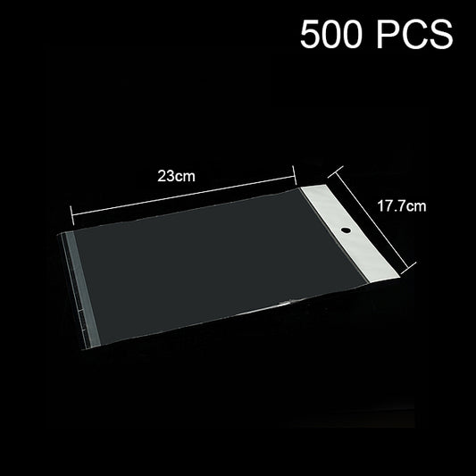 500Pcs/Lot Transparent PE Packaging Storage Bags for Huawei Mate X2 Cases Etc, Inner Size: 23x17.7cm