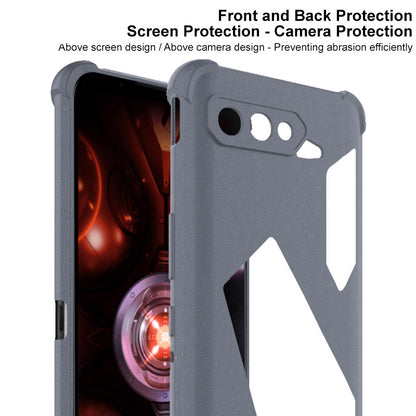 IMAK Sandy Feel Matte Soft TPU Airbag Shockproof Protective Phone Case with Screen Protector for Asus ROG Phone 5 Ultimate / 5 Pro / 5s