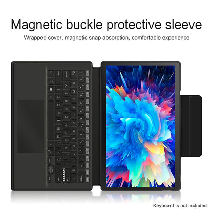 For Asus Fearless two in one 13.3 inch Magnetic Absorption Tri-fold Stand PU Leather Tablet Case Protective Cover