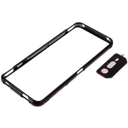 For Asus ROG Phone 6 5G / Phone 6 Pro 5G Shockproof Metal Bumper Frame Anti-wear Raised Edge Protection with Camera Lens Cover