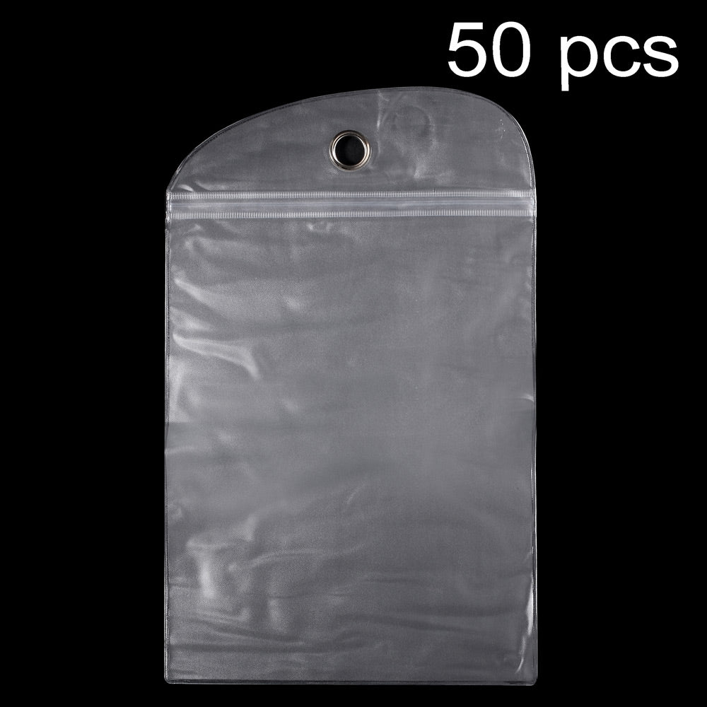 50Pcs/Lot Ziplock Clear Package Bag for iPad Air 2 / Samsung Galaxy Tab 10.1 P7100 Cases, Size: 22 x 17.5cm