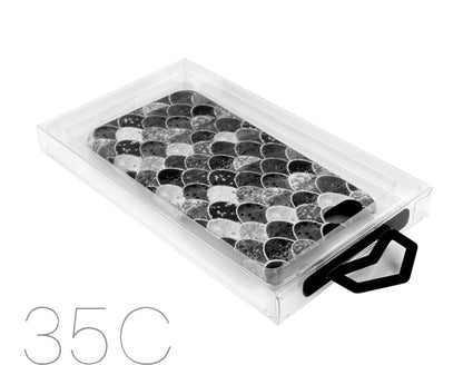 50Pcs/Lot KJ-666 Clear PVC Retail Package Box for iPhone 7 Cases, Outer Size: 166 x 94 x 20mm