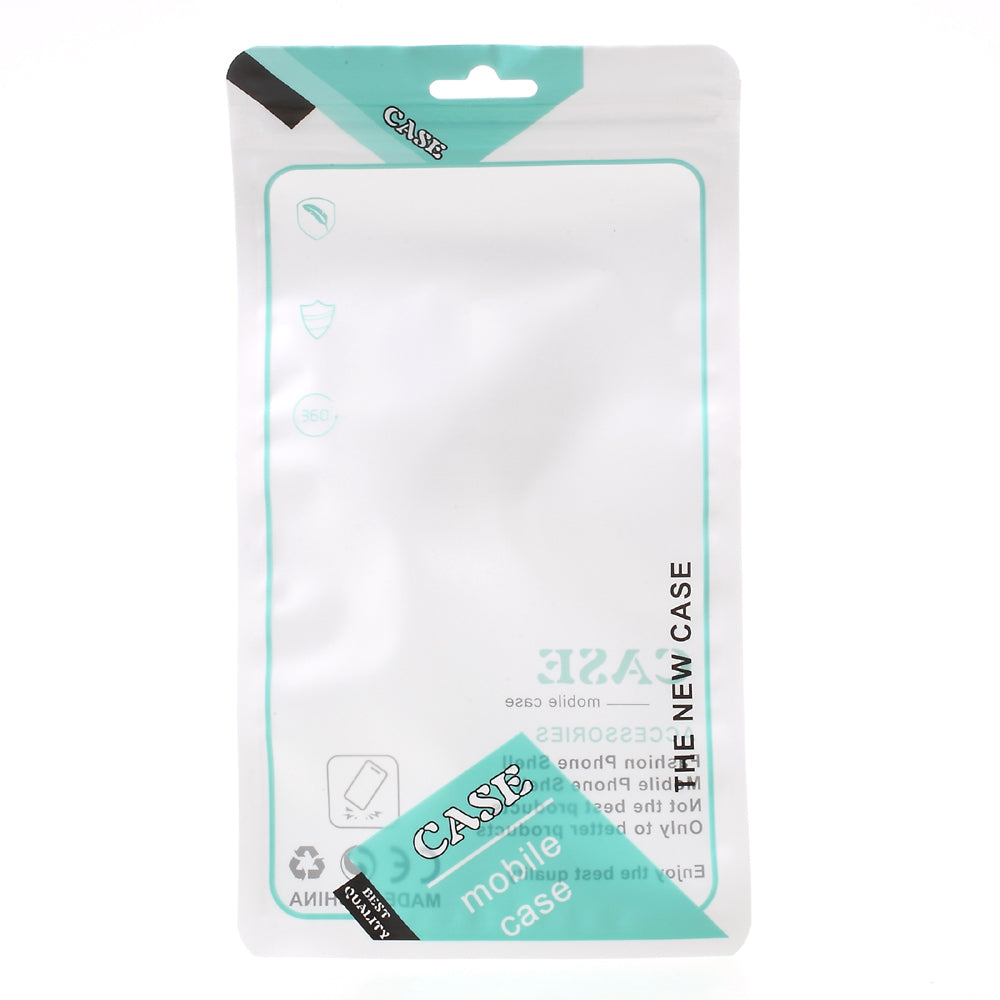 100Pcs/Lot Ziplock Retail Packing Bags for iPhone Samsung HTC Sony Etc. Slim Cases, Size: 18.5 x 10.5cm -Cyan