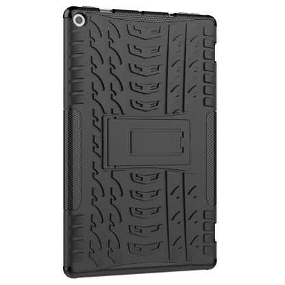 Cool Tyre Pattern PC + TPU Tablet Back Case with Kickstand for Amazon Fire HD 10 (2019)