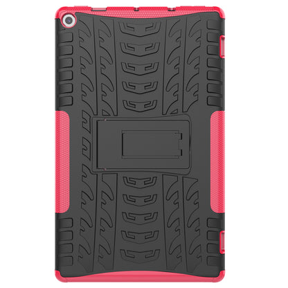 Cool Tyre Pattern PC + TPU Tablet Back Case with Kickstand for Amazon Fire HD 10 (2019)