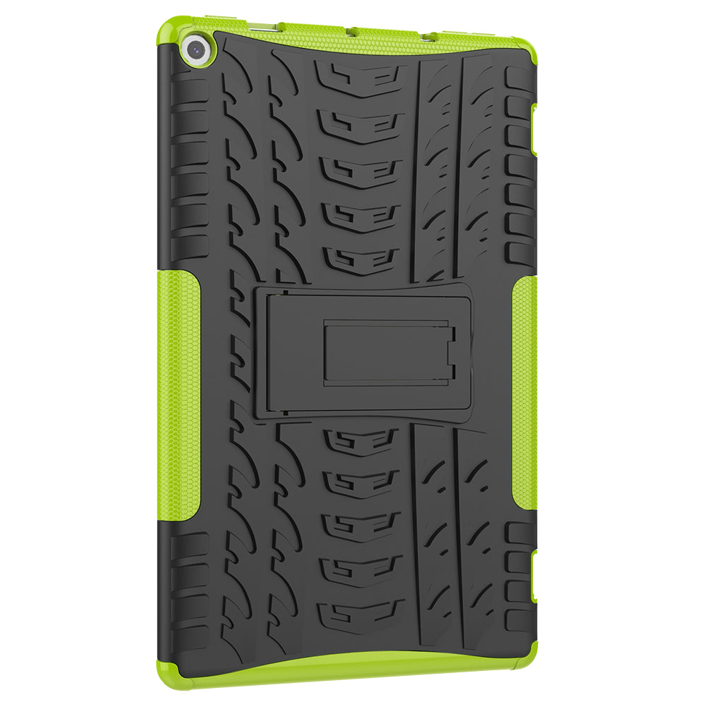 Cool Tyre Pattern PC + TPU Tablet Back Case with Kickstand for Amazon Fire HD 10 (2019)