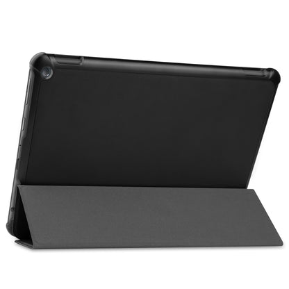 Litch Skin PU Leather Tri-fold Stand Tablet Cover for Amazon Fire HD 10 (2021)