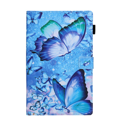 Pattern Printing Auto Wake-up/Sleep Smart Wallet Stand Tablet Case Shell for Amazon Fire HD 10 (2021)/Fire HD 10 Plus (2021)