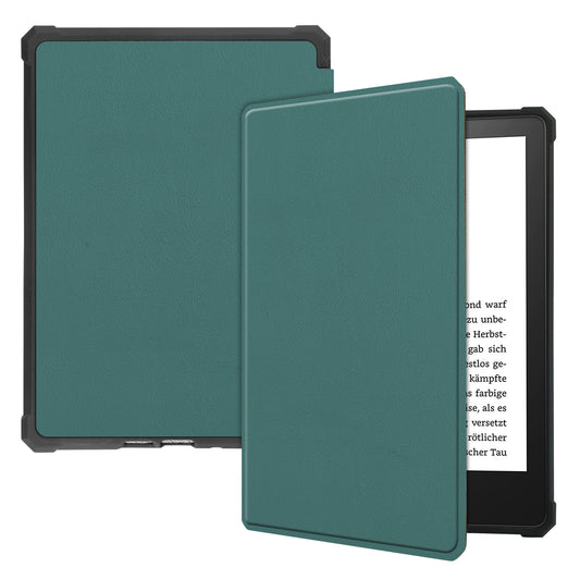 Drop-Resistant PU Leather + TPU Protective Case Covering for Kindle Paperwhite 2021 6.8-inch