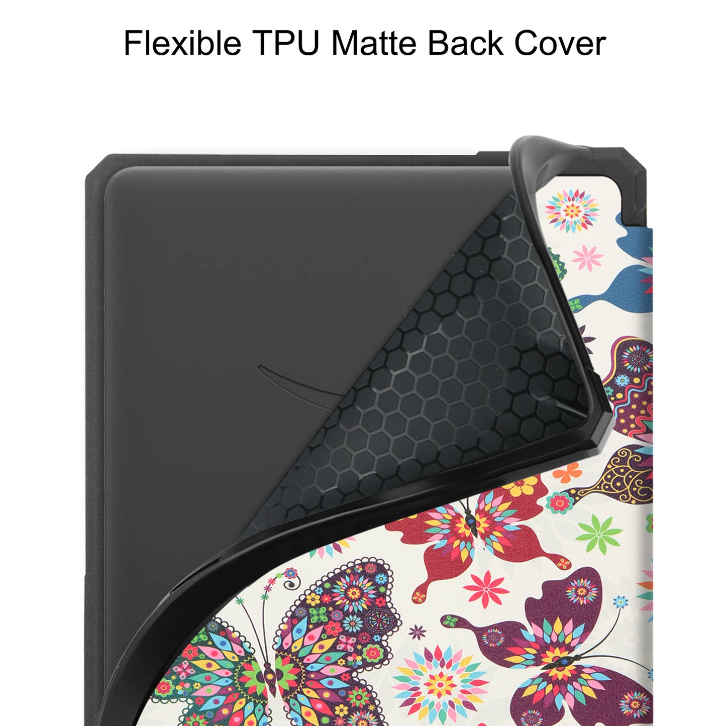 Pattern Printing PU Leather Shockproof Shell Smart Cover with Auto Wake/Sleep for Amazon Kindle Paperwhite 5 6.8-inch (2021)