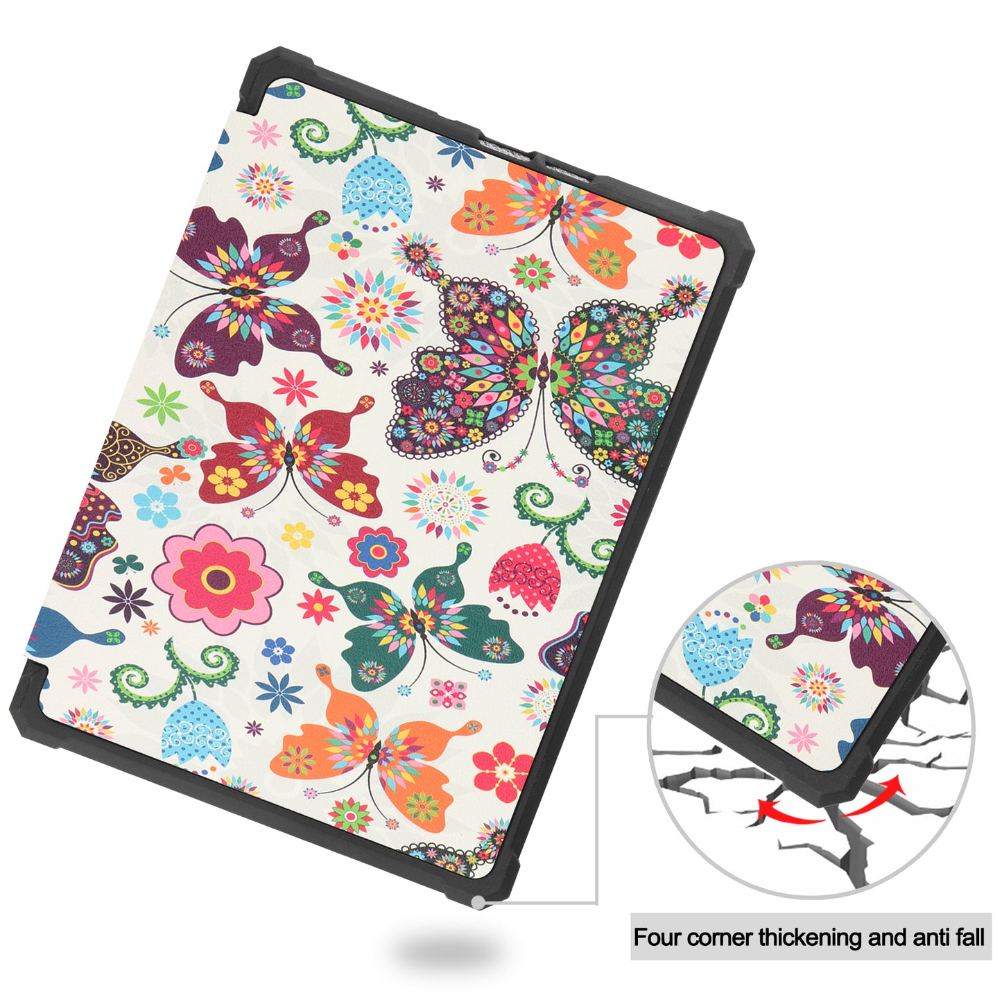 Pattern Printing PU Leather Shockproof Shell Smart Cover with Auto Wake/Sleep for Amazon Kindle Paperwhite 5 6.8-inch (2021)