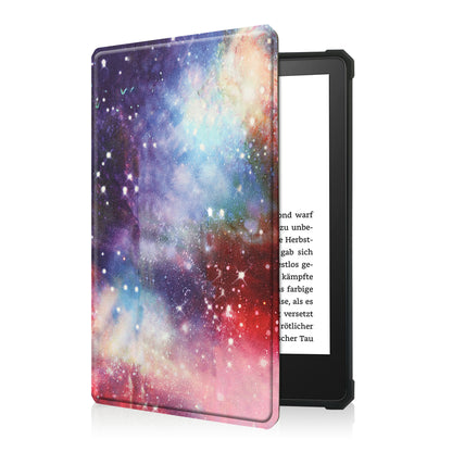 Pattern Printing PU Leather Shockproof Shell Smart Cover with Auto Wake/Sleep for Amazon Kindle Paperwhite 5 6.8-inch (2021)