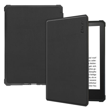 ENKAY HAT PRINCE Solid Color Auto Wake/Sleep PU Leather Protective Case Cover for Amazon Kindle Paperwhite 5 (2021)