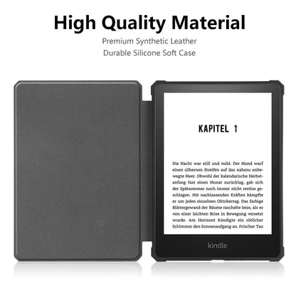 ENKAY HAT PRINCE Solid Color Auto Wake/Sleep PU Leather Protective Case Cover for Amazon Kindle Paperwhite 5 (2021)