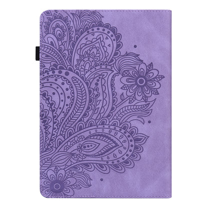 Flower Imprinted Card Slots Soft PU Leather Folding Stand Protective Case with Auto Sleep/Wake for Amazon Kindle Paperwhite 5 (2021)