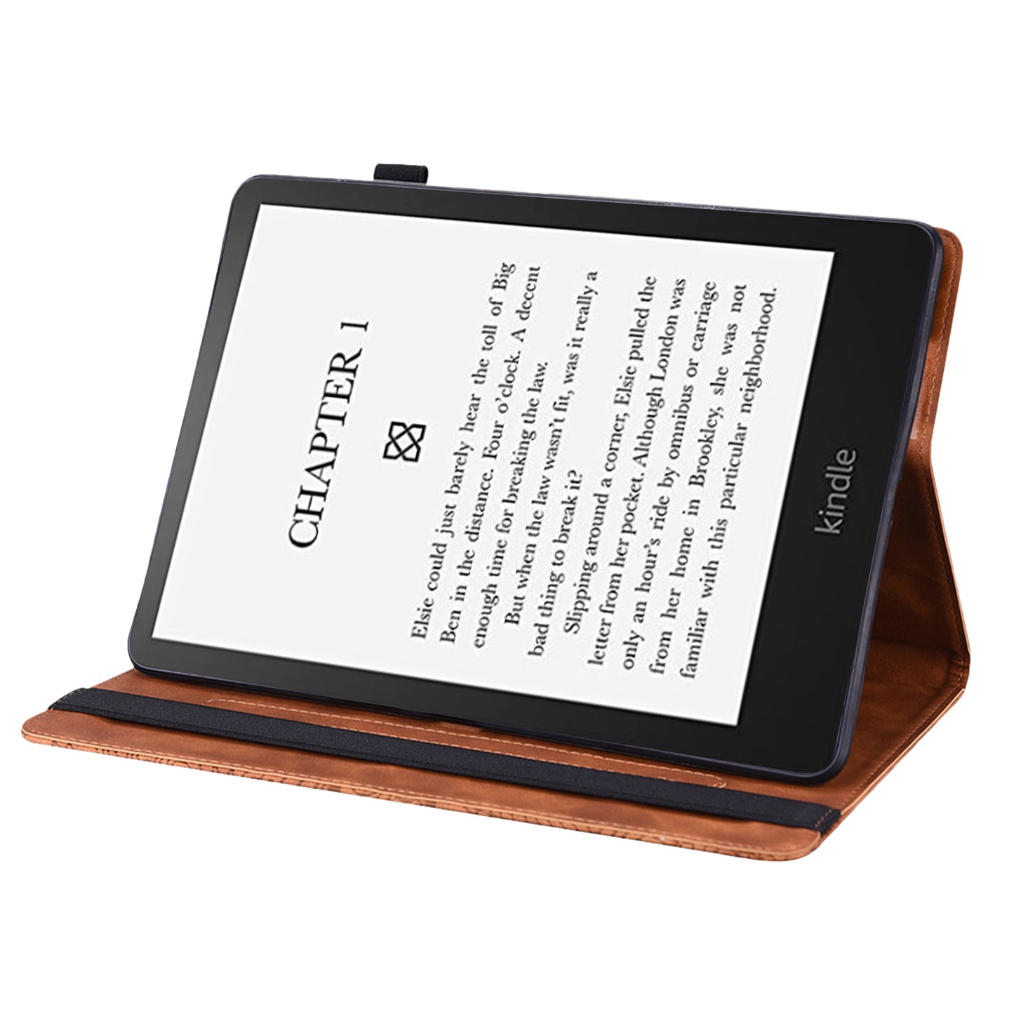 Flower Imprinted Card Slots Soft PU Leather Folding Stand Protective Case with Auto Sleep/Wake for Amazon Kindle Paperwhite 5 (2021)