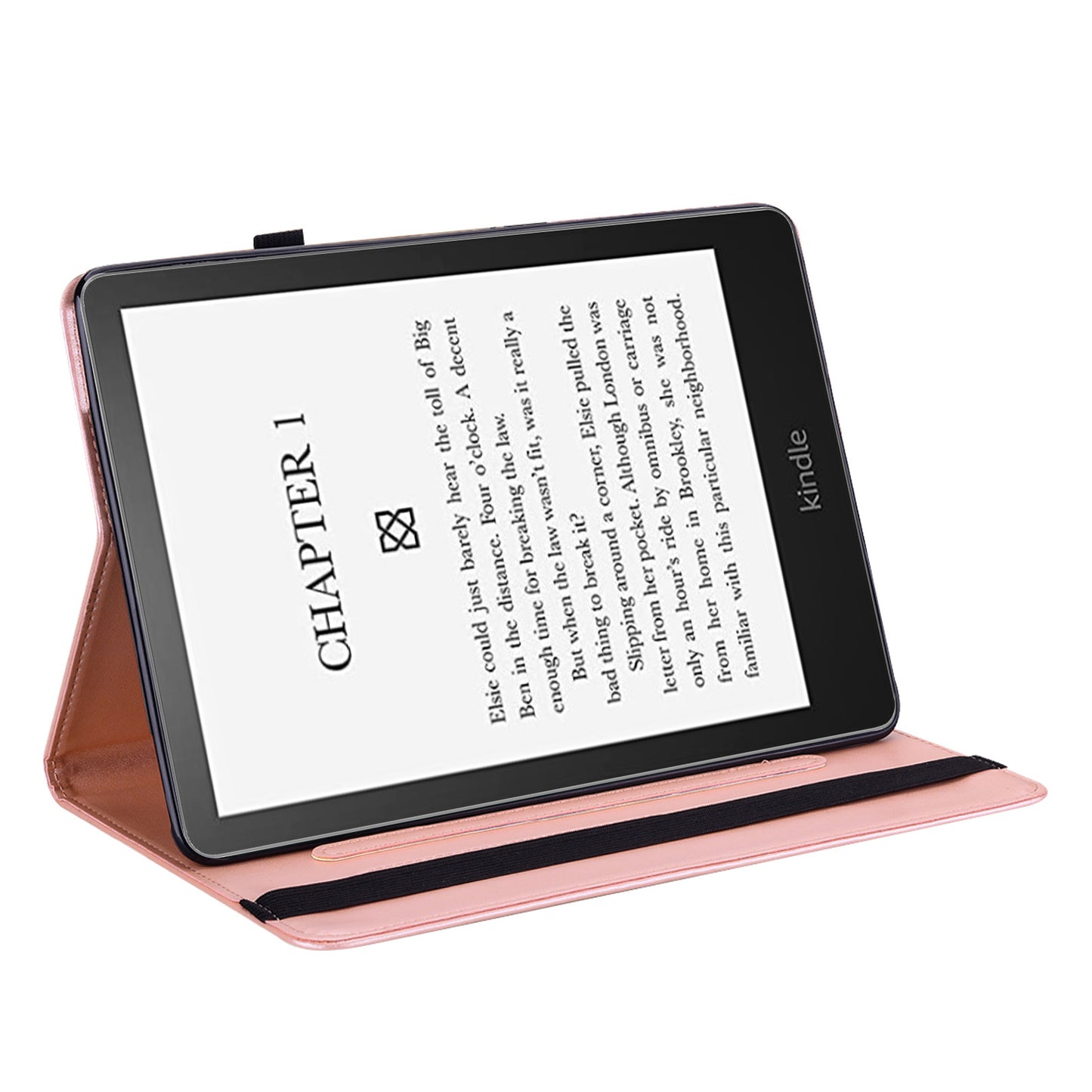 Tree Deer Imprinted PU Leather Stand Smart Auto Sleep/Wake Case with Card Slots for Amazon Kindle Paperwhite 5 (2021)